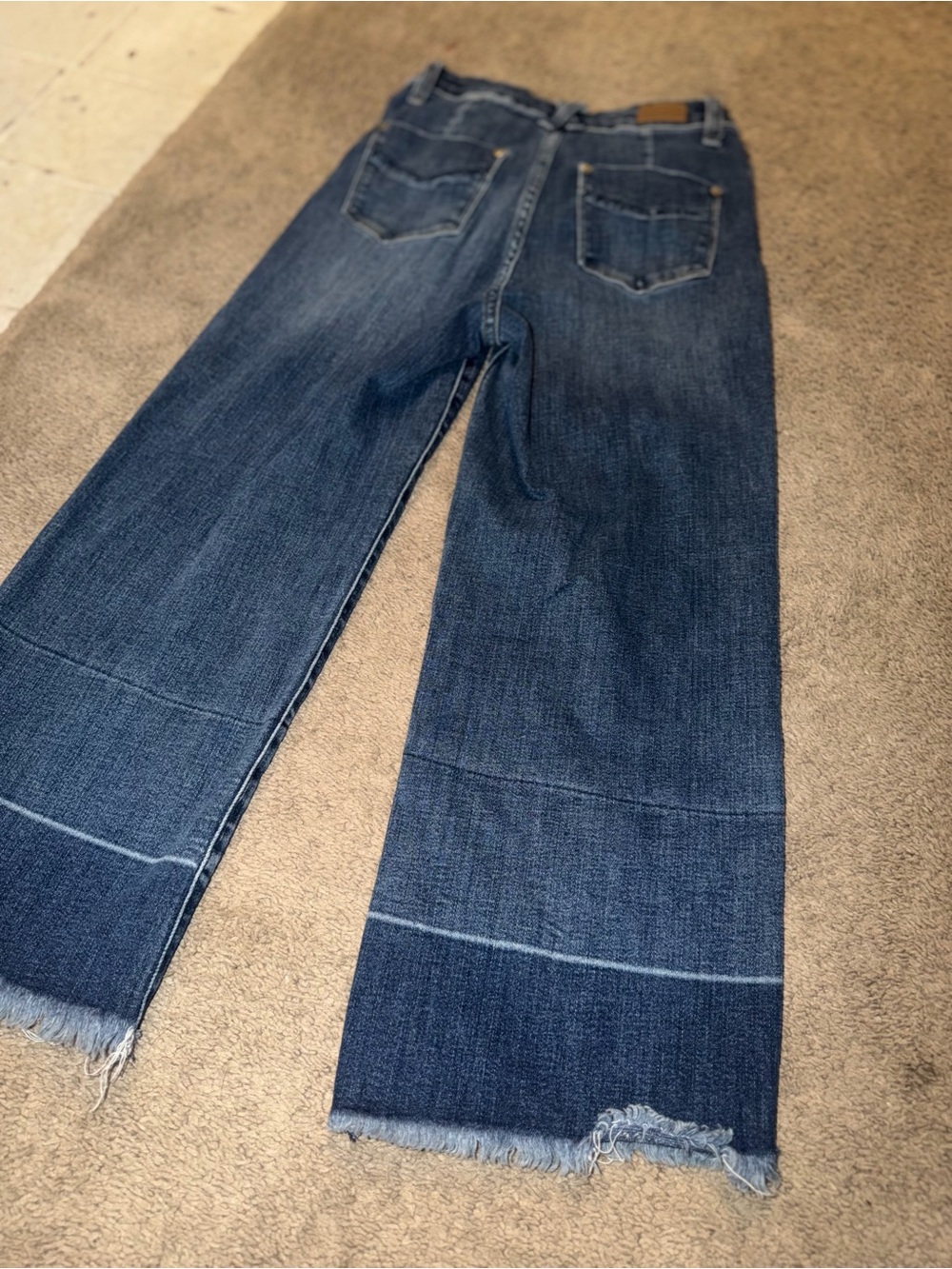 Judy Blue Dark Blue Wide Leg Jeans - Picture 8 of 11